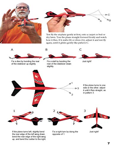 Instant Paper Airplanes Kit: 12 Pop-out Airplanes You Tape Together and Fly in Minutes! [12 precut pop-out airplanes; slingshot launcher, tape & full-color book]