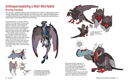 A Guide to Drawing Manga Fantasy Furries: and Other Anthropomorphic Creatures (Over 700 illustrations)