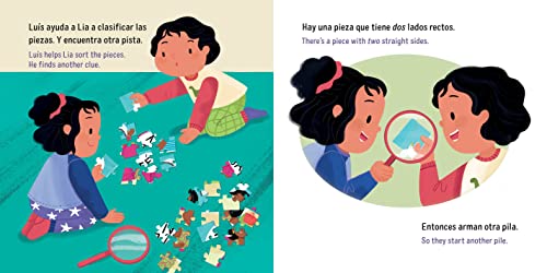 Lia y Luís: ¡Desconcertados! / Lia & Luís: Puzzled! (Spanish Bilingual Edition) (Storytelling Math)