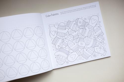 Christmas Cheer: A Christmas Coloring Book with Paper Crafts and Simple Handmade Gifts