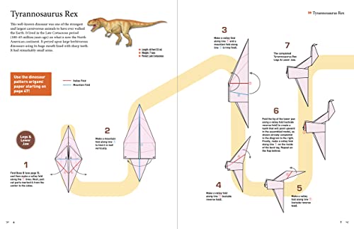 Amazing Origami Dinosaurs: Paper Dinosaurs Are Fun to Fold! (10 Dinosaur Models + 32 Tear-Out Sheets + 5 Bonus Projects)