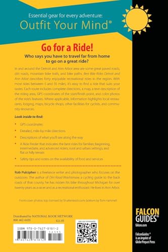 Best Bike Rides Detroit and Ann Arbor: Great Recreational Rides In Southeast Michigan (Best Bike Rides Series)