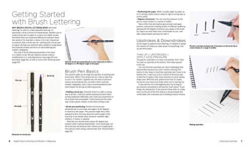 Digital Hand Lettering and Modern Calligraphy: Essential Techniques Plus Step-by-Step Tutorials for Scanning, Editing, and Creating on a Tablet