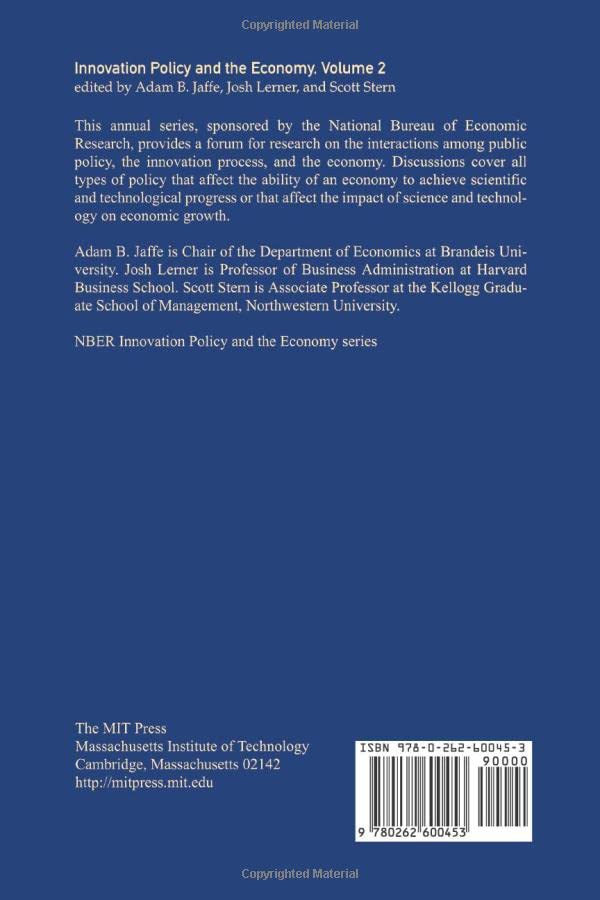 Innovation Policy and the Economy, Vol. 2