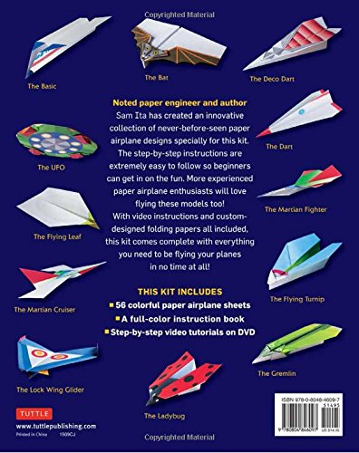 Next Generation Paper Airplanes Kit: Engineered for Extreme Performance, These Paper Airplanes are Guaranteed to Impress: Kit with Book, 32 origami papers & DVD