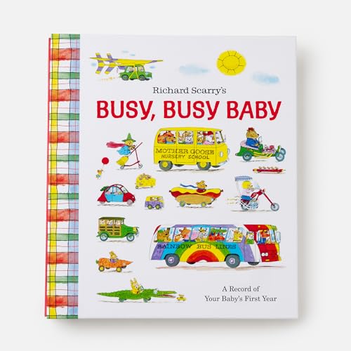 Richard Scarry's Busy, Busy Baby: A Record of Your Baby's First Year: Baby Book with Milestone Stickers