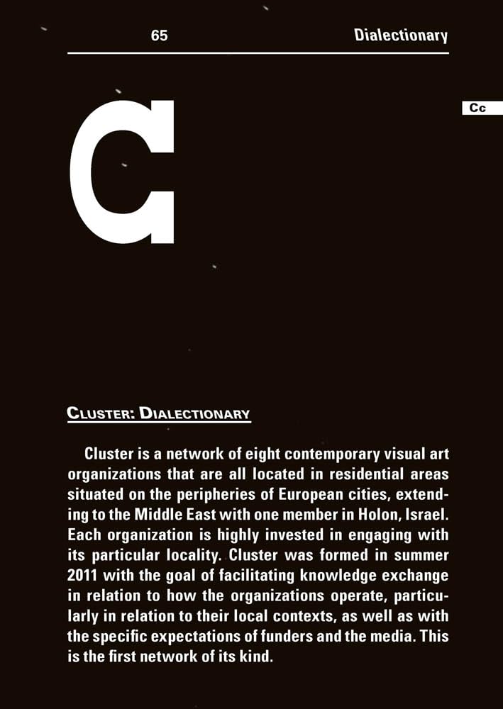 Cluster: Dialectionary (Sternberg Press)