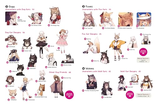 Create Kemonomimi Characters for Cosplay, Anime & Manga: Furries with Realistic Animal Features and Matching Fashions (With Over 600 Illustrations)