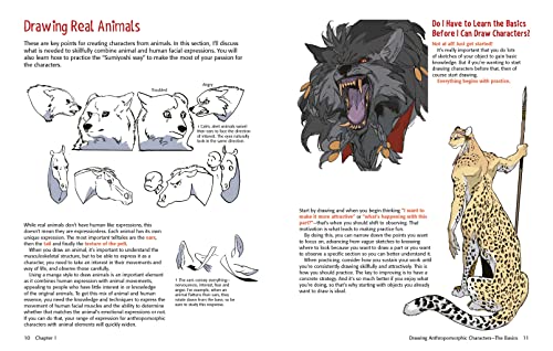 A Guide to Drawing Manga Fantasy Furries: and Other Anthropomorphic Creatures (Over 700 illustrations)
