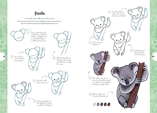 10 Step Drawing: Cute Animals: 'Draw over 50 adorable animals in 10 easy steps