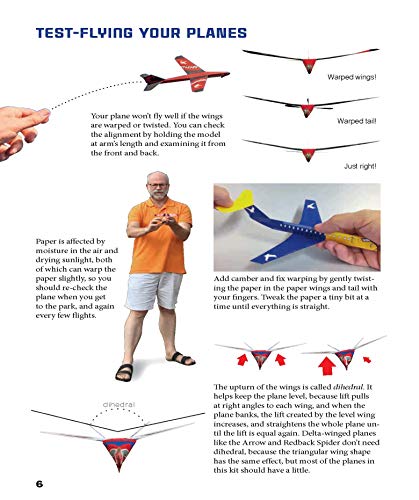 Instant Paper Airplanes Kit: 12 Pop-out Airplanes You Tape Together and Fly in Minutes! [12 precut pop-out airplanes; slingshot launcher, tape & full-color book]