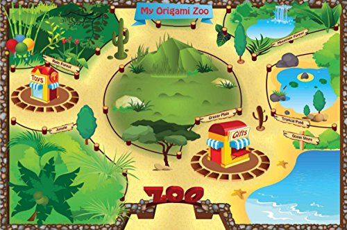 Origami Zoo Kit: Make a Complete Zoo of Origami Animals!: Kit with Origami Book, 15 Projects, 40 Origami Papers, 95 Stickers & Fold-Out Zoo Map