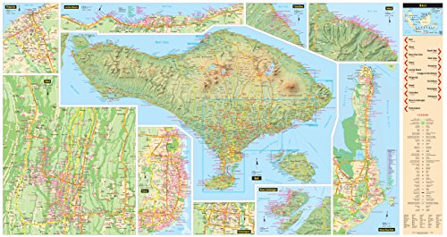 Bali Travel Map Ninth Edition (Periplus Travel Maps)