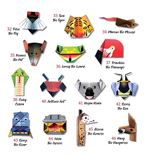 Fun with Origami Animals Kit: 40 Different Animals! Includes Colorfully Patterned Folding Sheets! Full-color 48-page Book with Simple Instructions (Ages 6 - 10)
