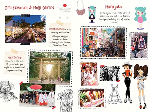 Japan Travel Journal Notebook: 16 Pages of Travel Tips & Useful Phrases followed by 106 Blank & Lined Pages for Journaling & Sketching