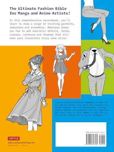 The Ultimate Guide to Manga Fashion: Learn to Draw Realistic Clothing--from Streetwear to High Fashion (with over 1000 illustrations)