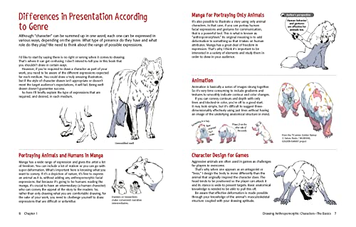 A Guide to Drawing Manga Fantasy Furries: and Other Anthropomorphic Creatures (Over 700 illustrations)