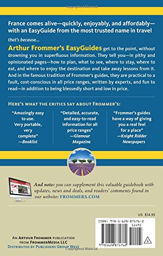 Frommer's EasyGuide to France 2016 (Easy Guides)