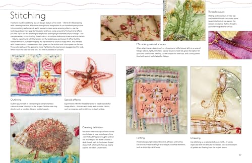 Applique Art: Freehand machine-embroidered pictures
