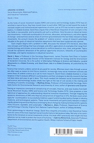 Undone Science: Social Movements, Mobilized Publics, and Industrial Transitions