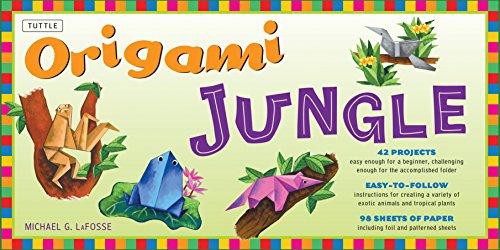 Origami Jungle Kit: Create Exciting Paper Models of Exotic Animals and Tropical Plants: Kit with 2 Origami Books, 42 Projects and 98 Origami Papers