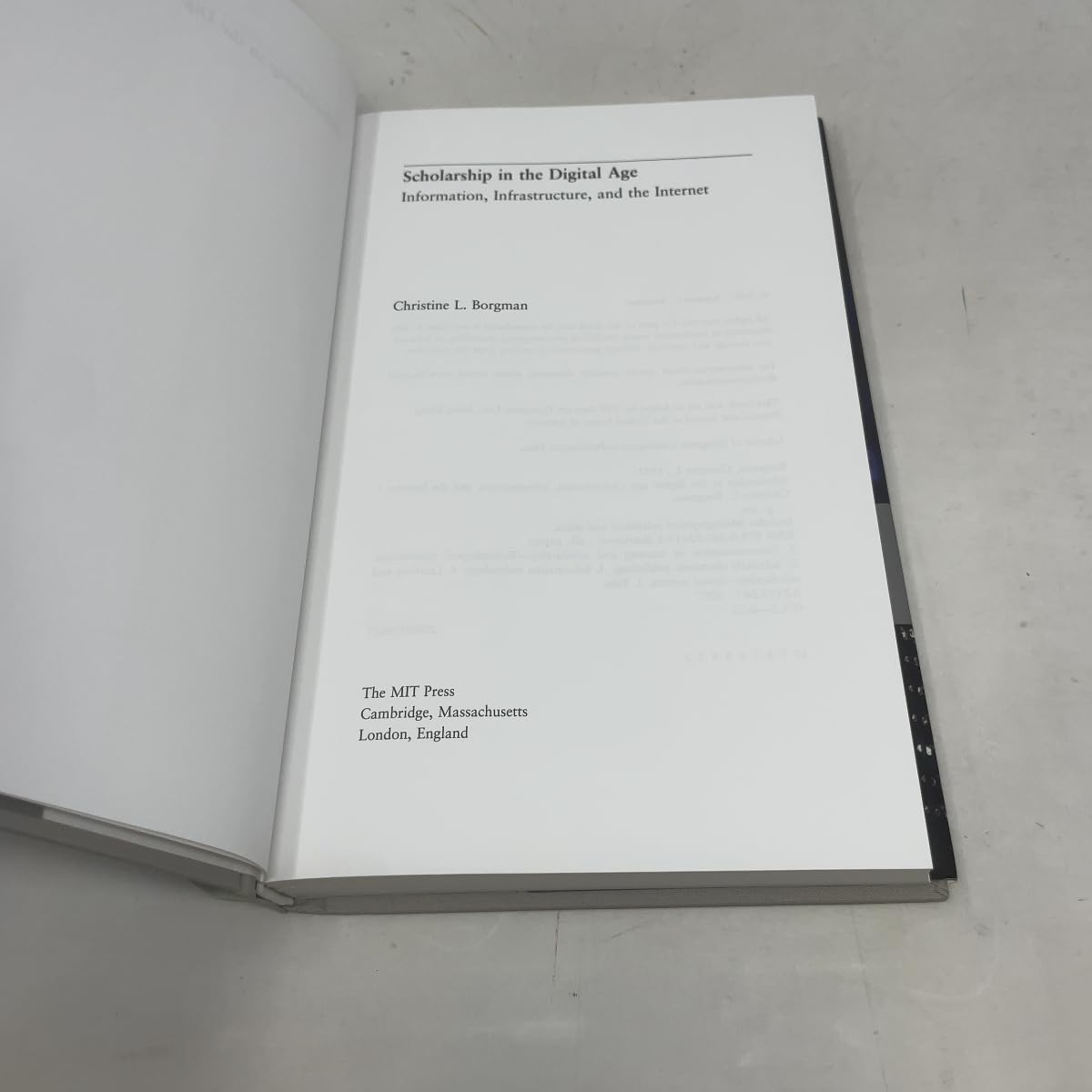 Scholarship in the Digital Age: Information, Infrastructure, and the Internet