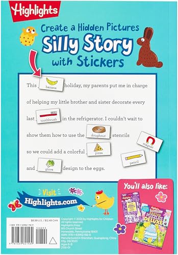 Silly Sticker Stories: Easter: Fill-in-the-Blank Silly Easter Story Book with Over 310 Easter Stickers Plus Easter Games and Puzzles for Families to ... Hidden Pictures Silly Sticker Stories)