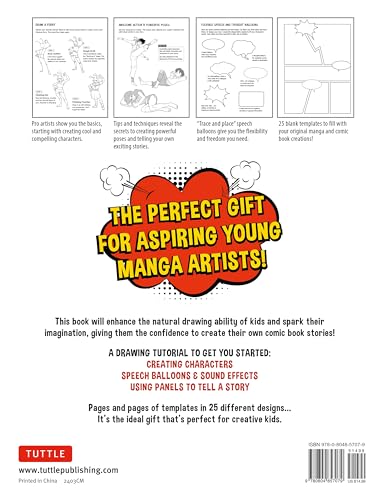 Create Your Own Comic Book: A Sketchbook & Drawing Guide for Kids (with 124 Practice Pages!)