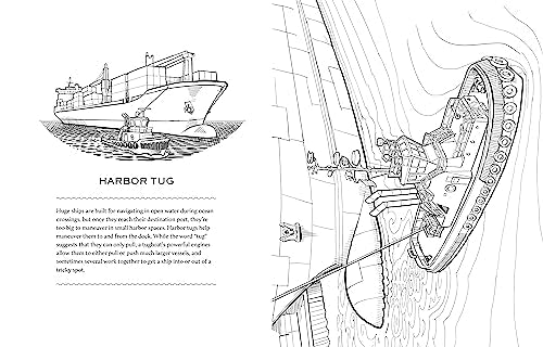 Working Boats Coloring Book