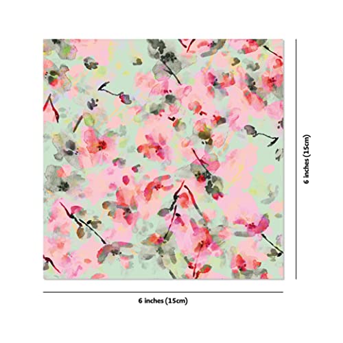 Origami Cherry Blossoms Paper Pack Book: 256 Double-Sided Folding Sheets with 16 Different Cherry Blossom Patterns with solid colors on the back (Includes Instructions for 8 Models)