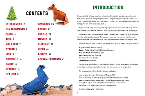 Origami Zoo Kit: Make a Complete Zoo of Origami Animals!: Kit with Origami Book, 15 Projects, 40 Origami Papers, 95 Stickers & Fold-Out Zoo Map