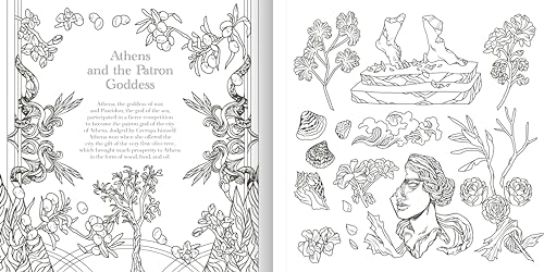 The Greek Mythology Coloring Book: Epic Scenes from Olympus and Beyond