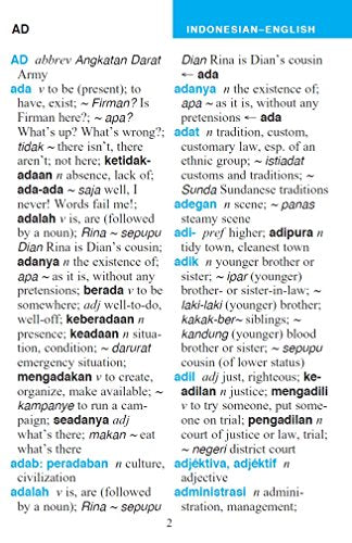 Tuttle Pocket Indonesian Dictionary: Indonesian-English English-Indonesian (Tuttle Pocket Dictionaries)