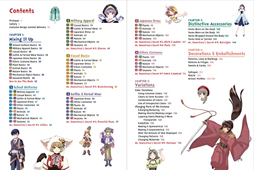 Fantasy Costumes for Manga, Anime & Cosplay: A Drawing Guide and Sourcebook (With over 1100 color illustrations)