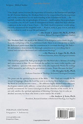 The Genesis Genealogies: God's Administration in the History of Redemption (Book 1)
