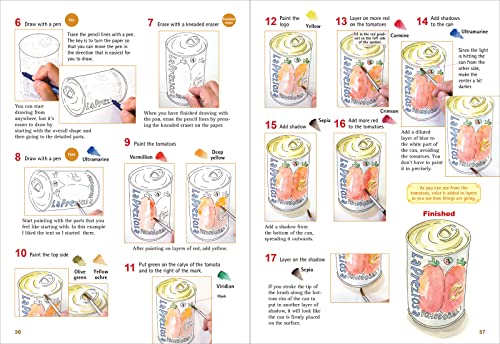 Foolproof Sketching & Painting Techniques for Beginners: For Pencil, Pen and Watercolors (with over 400 illustrations)