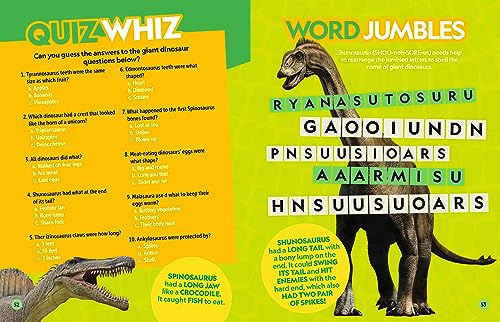 National Geographic Kids Puzzle Book of Dinosaurs (NGK Puzzle Books)