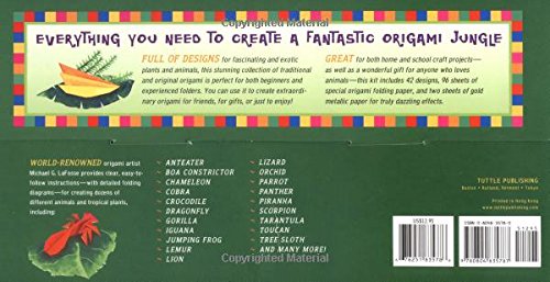 Origami Jungle Kit: Create Exciting Paper Models of Exotic Animals and Tropical Plants: Kit with 2 Origami Books, 42 Projects and 98 Origami Papers