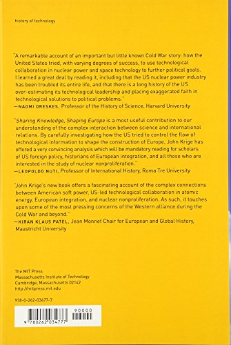 Sharing Knowledge, Shaping Europe: U.S. Technological Collaboration and Nonproliferation (Transformations: Studies in the History of Science and Technology)
