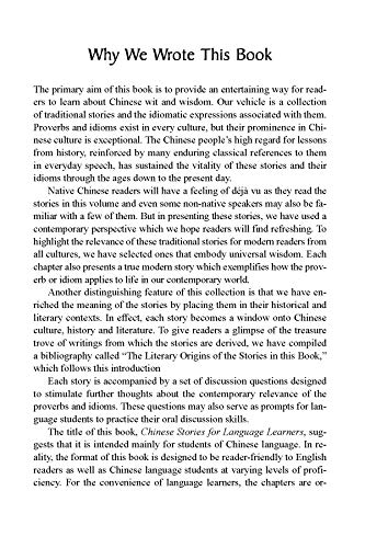 Chinese Stories for Language Learners: A Treasury of Proverbs and Folktales in Bilingual Chinese and English (Online Audio Recordings Included)