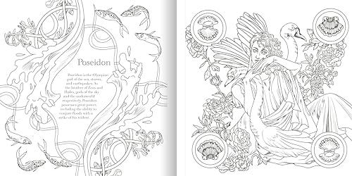 The Greek Mythology Coloring Book: Epic Scenes from Olympus and Beyond