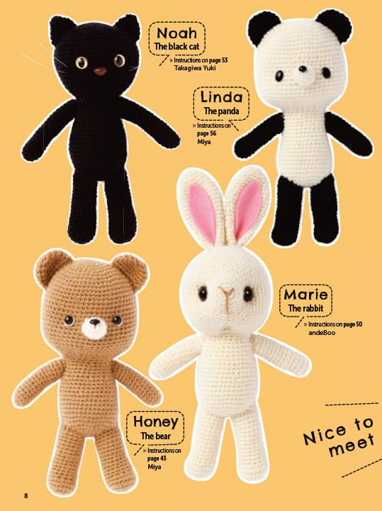 Crochet Cute Amigurumi Animals with Mix-and-Match Outfits: 76 Easy-to-follow Patterns Using Clear Japanese-style Crochet Charts