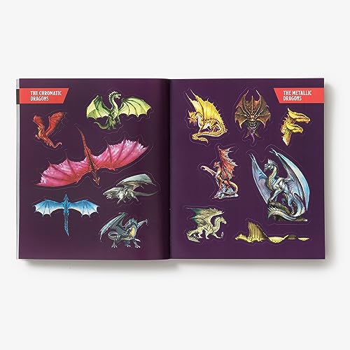 Dungeons & Dragons Stickerology: Legendary Stickers of Monsters, Magical Items, and More: Stickers for Journals, Water Bottles, Laptops, Planners, and More
