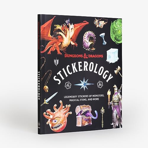 Dungeons & Dragons Stickerology: Legendary Stickers of Monsters, Magical Items, and More: Stickers for Journals, Water Bottles, Laptops, Planners, and More