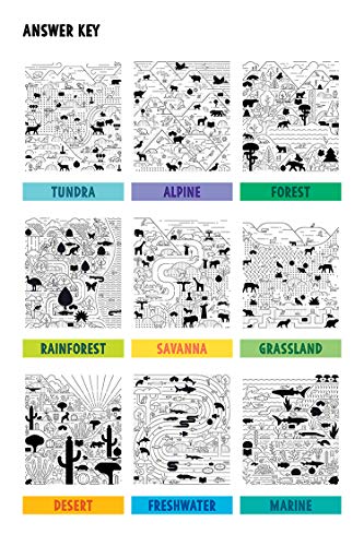 Seek & Find Biomes: Tundra, Alpine, Forest, Rainforest, Savanna, Grassland, Desert, Freshwater, Marine