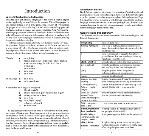 Periplus Pocket Indonesian Dictionary: Revised and Expanded (Over 12,000 Entries) (Periplus Pocket Dictionaries)