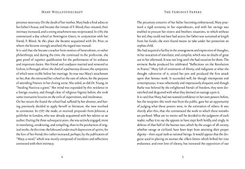 The Feminist Papers: A Vindication of the Rights of Women (Women's Voices)