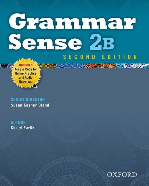 Grammar Sense 2B Student Book with Online Practice Access Code Card
