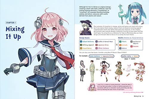 Fantasy Costumes for Manga, Anime & Cosplay: A Drawing Guide and Sourcebook (With over 1100 color illustrations)