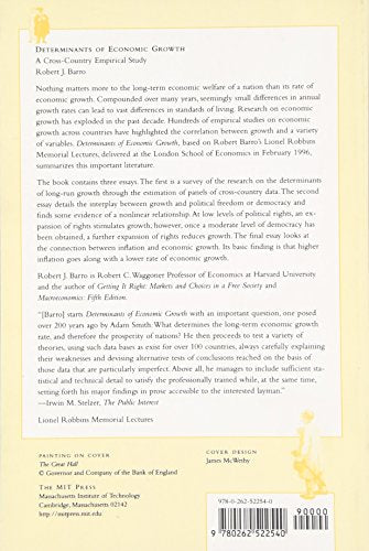 Determinants of Economic Growth: A Cross-Country Empirical Study (Lionel Robbins Lectures)